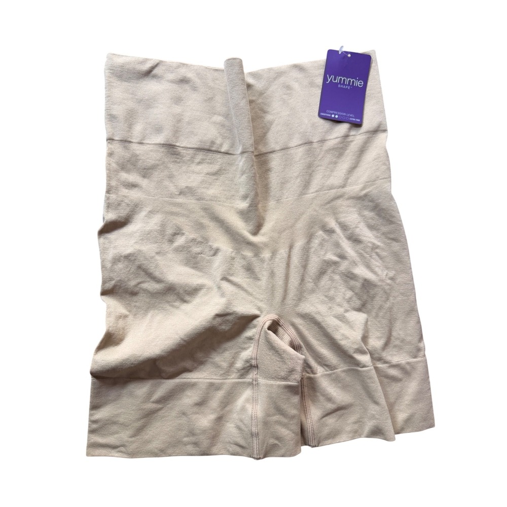 Yummie Bria Short High Waist Compression Shapewear Almond Size 1X/2X NWT